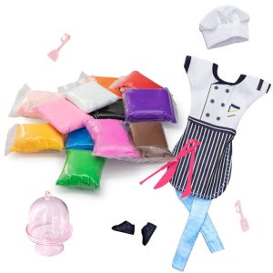 Foam clay and Chef outfit for Barbie and other Fashion dolls.