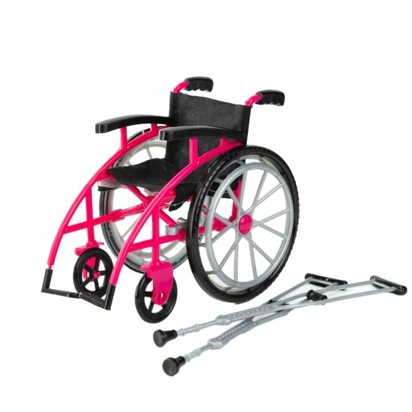 Fashion doll wheelchair from the Little Miss Galavant Wheelchair & Nurse Care Set – fits 29cm dolls like Barbie